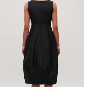 cos cotton silk cocoon dress